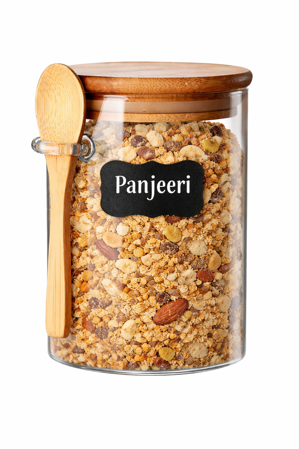 Jar with wooden spoon